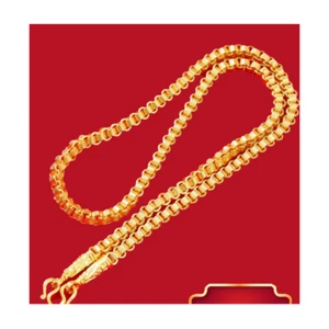 Thai Yellow Gold Plated Gold Micron # Taro 24 in 5 Baht Necklace Fashion Chain - Picture 1 of 6