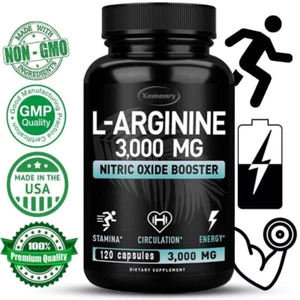 L-Arginine - Extra Strength Nitric Oxide Enhancers&Circulation Boo. - Imagen 1 de 9