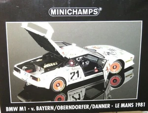 Minichamps 1/18 BMW M1  Helmut Marko RSM   Le Mans 24 Hrs 1981 #71 - Picture 1 of 5