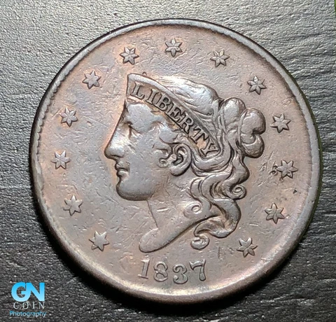 1837 Coronet Head Large Cent   #K4152 Cover