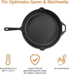 Emaille Gusseisen Kochtopf Topf Emailliert mit deckel Gusseisen bräter Rund 2.5L - Bild 1 von 4