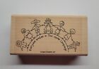 Stampin' Up! Everyone Smiles In The Same Language 2006 Rubber Stamp On Wood