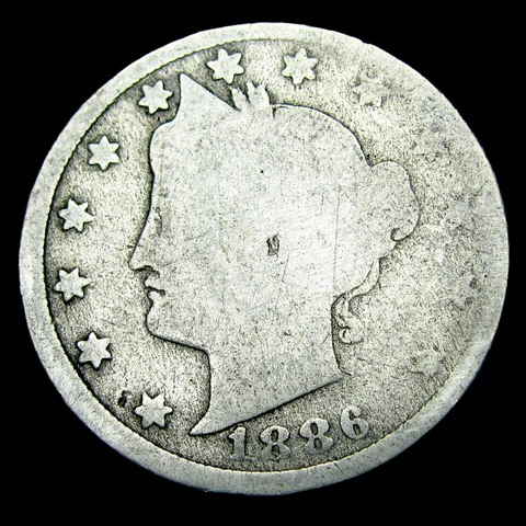 1886 Liberty V Nickel ---- Key Date Coin ---- #TH684 Cover