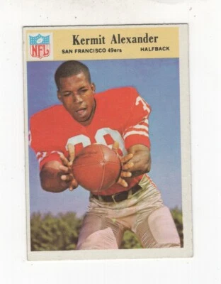 1966 PHILADELPHIA GUM FOOTBALL KERMIT ALEXANDER SAN FRANCISCO 49ERS #171 - Image 1 of 2