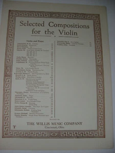 Howard Wilson The Fragrance ofa Rose Violin and Piano Sheet Music Willis Company - Picture 1 of 4
