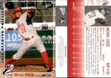 Michael Cisco 2010 MultiAd Reading Phillies SGA #9 Card *AutographDen*
