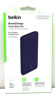 Belkin 10KMAH POWER BANK 15 Вт, BPB011btBL. НОВЫЙ ЗАПЕЧАТАННЫЙ - Изображение 1 из 3