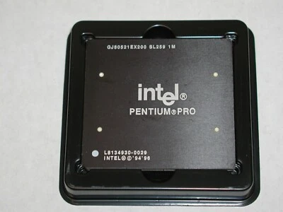 Intel Pentium Pro CPU GJ80521EX200 SL259 1M schwarz, für Sammler, selten - Bild 1 von 3