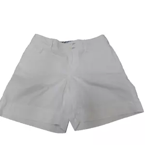 LL Bean Damenshorts Größe 4 weiß Baumwolle bevorzugte Passform gerade 6" Schrittlänge Frühling - Bild 1 von 13