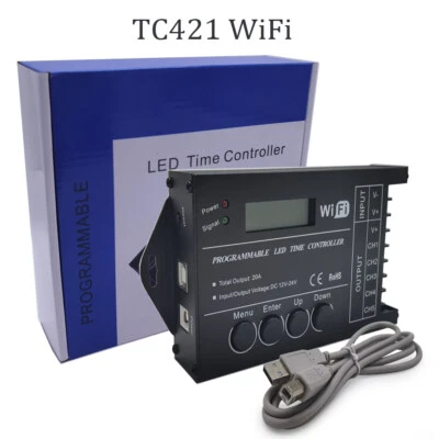 TC420 TC421 WiFi programmable 5CH RGB LED controller Dimmer 12-24V led strip - Image 1 of 4
