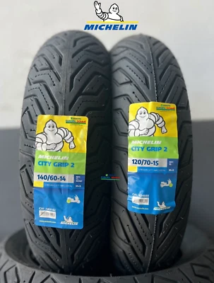 COPPIA 120/70-15 + 140/60-14 MICHELIN CITY GRIP 2 DOT/ANNO 2025 GOMME ATLANTIC - Bild 1 von 4