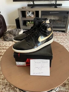 Size 13.5 - Jordan 1 Retro High OG Black Gold PL 2013 - Picture 1 of 1