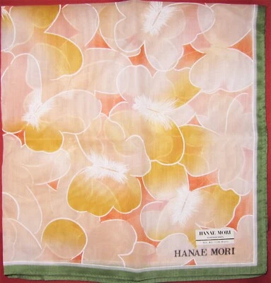 HANAE MORI *цветок как бабочка носовой платок 45 см /CHUUBAI * 33 - Изображение 1 из 4