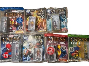 Eaglemoss x DC Marvel Chess *Lot* Ironman Firestorm Spider-Man Shazam Wolverine - Picture 1 of 8