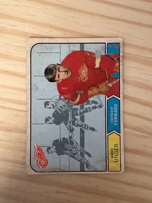 1968-69 O-Pee-Chee #142 Garry Unger DP RC - Detroit Red Wings (vO1) - Image 1 of 2