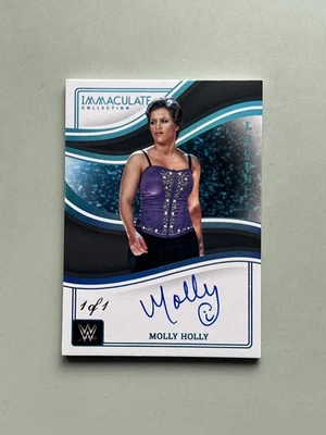 2023 Panini Immaculate WWE Legends Autograph Platinum Molly Holly 1/1 - Image 1 of 4