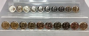 1964 Kennedy PP Half Dollar 90% Silber Rolle - 20 Münzen - Bild 1 von 4