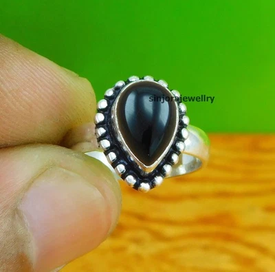 Anello regalo fatto a mano in argento sterling 925 con pietra preziosa... - Immagine 1 di 4