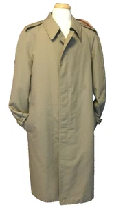 London Fog Nuevo Para hombres Gabardina Bronceado Extraíble Invierno Revestimiento de Piel Sintética 42L- Grande - Imagen 1 de 9