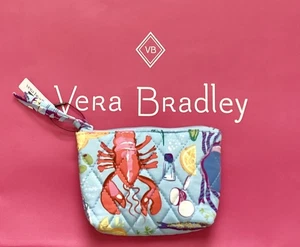 NEW Vera Bradley SEAFOOD BOIL Lobster Essential Zip Top Pouch Purse - Picture 1 of 4