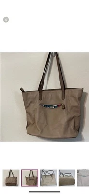 Bolso de hombro grande david jones paris beige tostado Foto 1 de 4