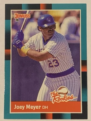 Joey Meyer - 1988 Donruss The Rookies #38 - Milwaukee Brewers Baseball Card - Image 1 of 2