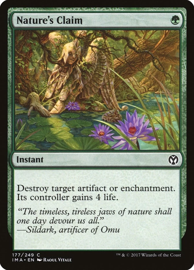 Nature's Claim 177 LP Normal Iconic Masters MTG EN - Image 1 of 1