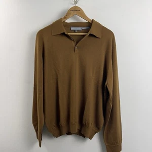 Hickey Freeman 100% Xtrafine Merino Wool Made In Italy Men’s Sweater Large Rust - Picture 1 of 7
