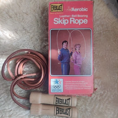 Cuerda de saltar de cuero Everlast vintage modelo 4497 Foto 1 de 4