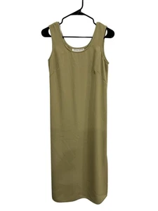 Donna Ricco New York Midi Trägerkleid grün Gr. 8 zierlich ärmellos U-Ausschnitt - Bild 1 von 10