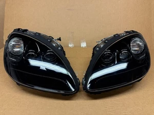 2005-2013 Corvette Headlights C6 LH/RH HeadLights Black NEW LENSES - Picture 1 of 7