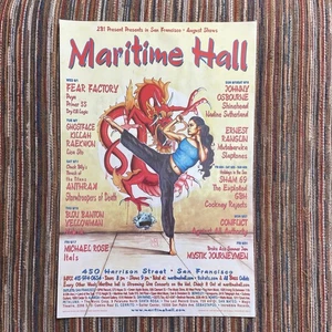 Maritime Hall Konzert Poster 2001 San Francisco gebraucht - Bild 1 von 21