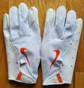 Nike NFL Vapor Jet 8.0 Adulto XXXL 3XL Guantes Receptor de Fútbol Blanco y Naranja - Imagen 1 de 7