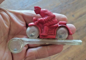 Vintage 1950s Toy Whistle Motorcycle Cop , Balls in wheels Loud & annoying sound - Picture 1 of 2
