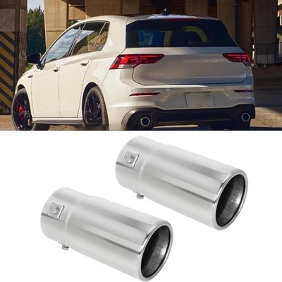 For VW Golf Atlas 2PCS Exhaust Pipe Tail Muffler Tip Throat Tailpipe - Изображение 1 из 4