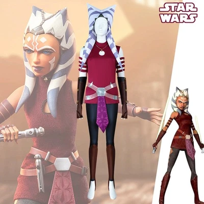 Cosplay Star Wars The Mandalorian Ahsoka Tano Costumes Belt Halloween Jedi Suits - Image 1 of 4