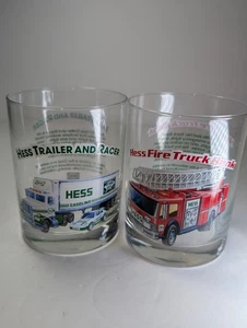 Hess Spielzeug LKW Sammler Serie (1996) 2er Set neue Gläser mit Promo und Flyer - Bild 1 von 14