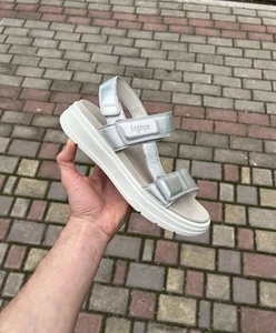 Sandali donna Legero Sunwalker cinturino argento EU 39 UK 5 US 8,5 - Foto 1 di 12