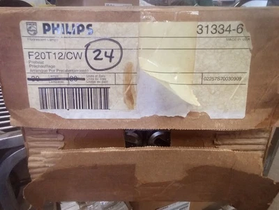 Sylvania Florescent Cool White F20T12/CW 20W, Box of 24 - Image 1 of 3