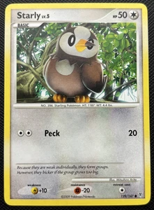Starly 129/147 Supreme Victors Common LP Pokemon 2009 - Picture 1 of 2