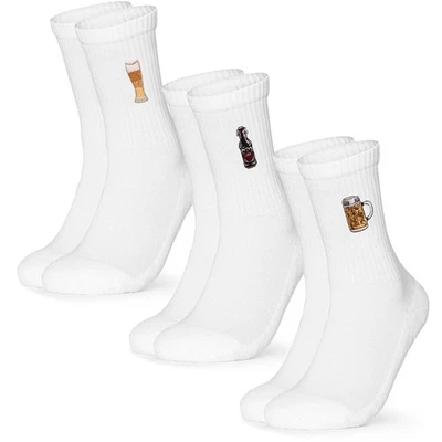 Occulto Damen & Herren Motiv Tennissocken 3er Pack (Modell: Robin)