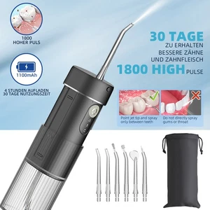 190ML Mini Tragbare Zahnzwischenraumreiniger Wasserdicht Oral Irrigator Schwarz - Bild 1 von 16