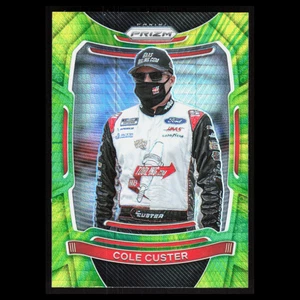 Cole Custer #49 2021 Panini Prizm Lime Green Stewart-Haas Racing Card - Foto 1 di 3