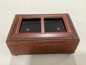 Cottage Garden Woodgrain Rope Trim Petite Music Box Plays Wings. EXCELLENT - Picture 1 of 8