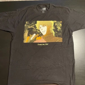 JoJo's Bizarre Adventure T-Shirt Size L "It Was Me, Dio!" Anime Black JJBA - Picture 1 of 4