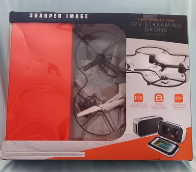 Sharper Image FPV Streaming Drone w/VR Headset 1st Person Viewing NIB RP $169.99 - Image 1 of 4