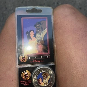 Vintage The Disney Store Decades Coin 1991 Beauty & The Beast #14 - RETIRED - Picture 1 of 2