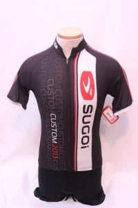 New Sugoi Men's Evolution Jersey Cycling Bike Small Short Sleeve Black White Top - Picture 1 of 2