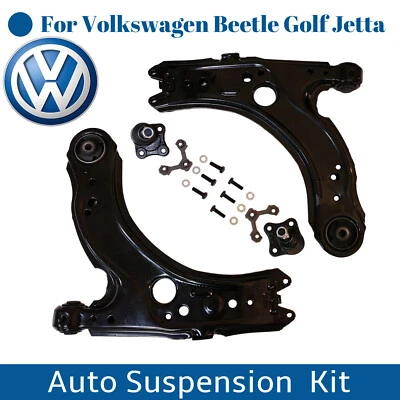4 peças braços de controle inferiores e juntas esféricas para Volkswagen Beetle Golf Jetta - Imagem 1 de 4