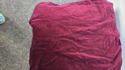 Burgundy Velvet Queen Size Duvet Cover 96×86 - Image 1 of 4